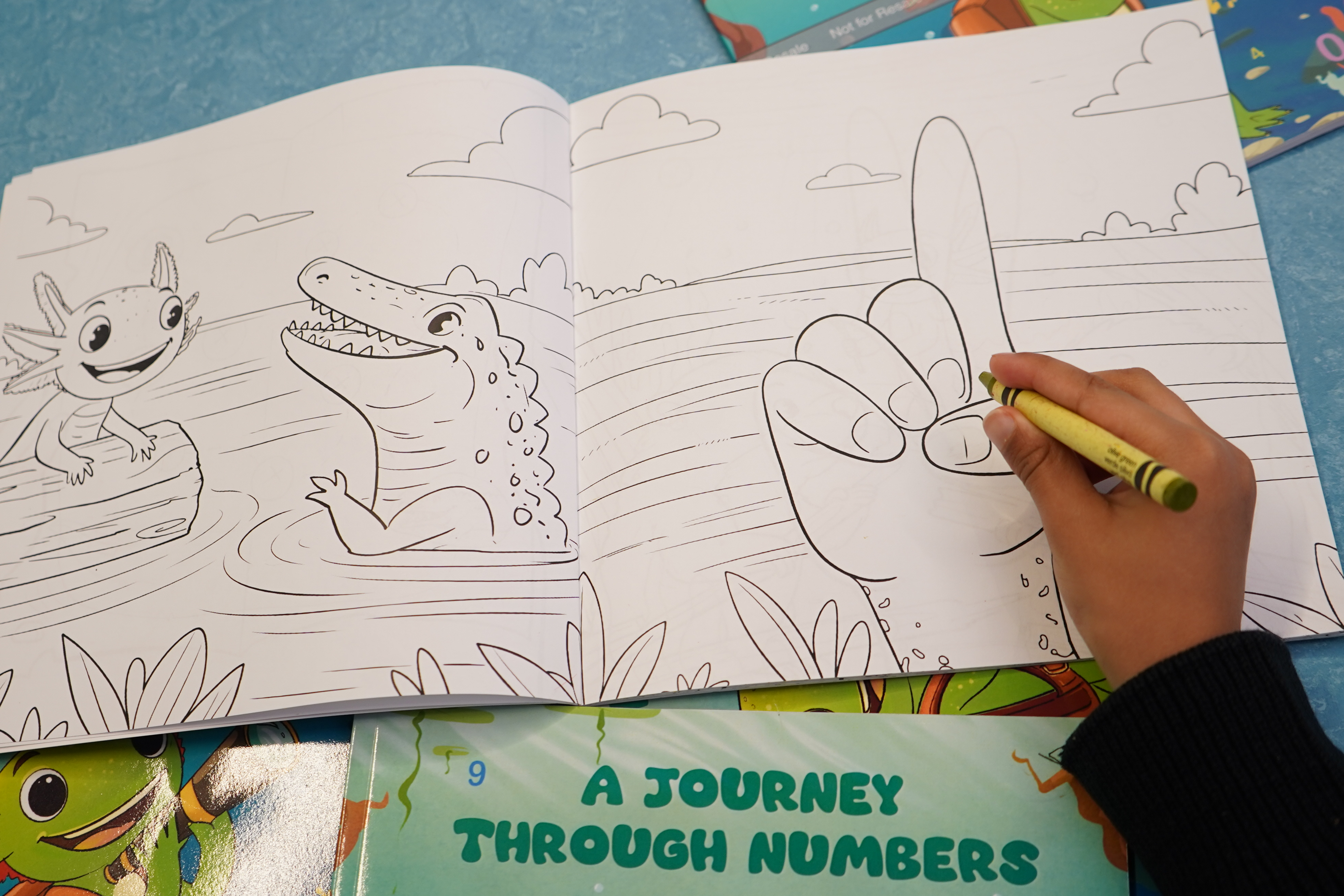 Journey Through Numbers Coloring Book